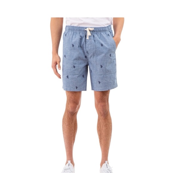 NEW US Polo Association Men’s Polo Horse Jogger Shorts Size XL - Picture 1 of 8